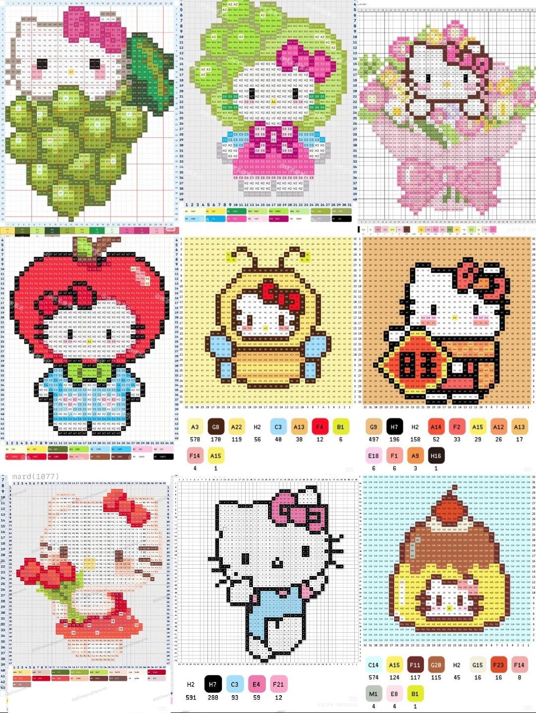 hellokitty拼豆图纸可自取第14张,简单又好看,可保存 hellokitty拼豆图纸可自取第14张,简单又好看,可保存