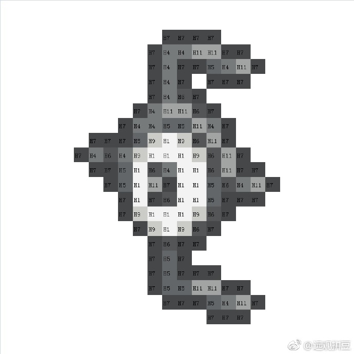 精灵宝可梦拼豆图纸可自取第532张,简单又好看,可保存 精灵宝可梦拼豆图纸可自取第532张,简单又好看,可保存
