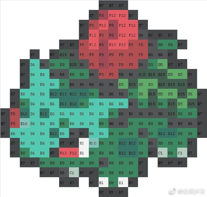 精灵宝可梦拼豆图纸可自取第614张,简单又好看,可保存 精灵宝可梦拼豆图纸可自取第614张,简单又好看,可保存