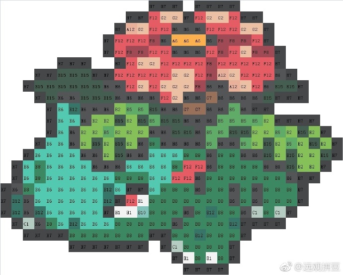精灵宝可梦拼豆图纸可自取第615张,简单又好看,可保存 精灵宝可梦拼豆图纸可自取第615张,简单又好看,可保存