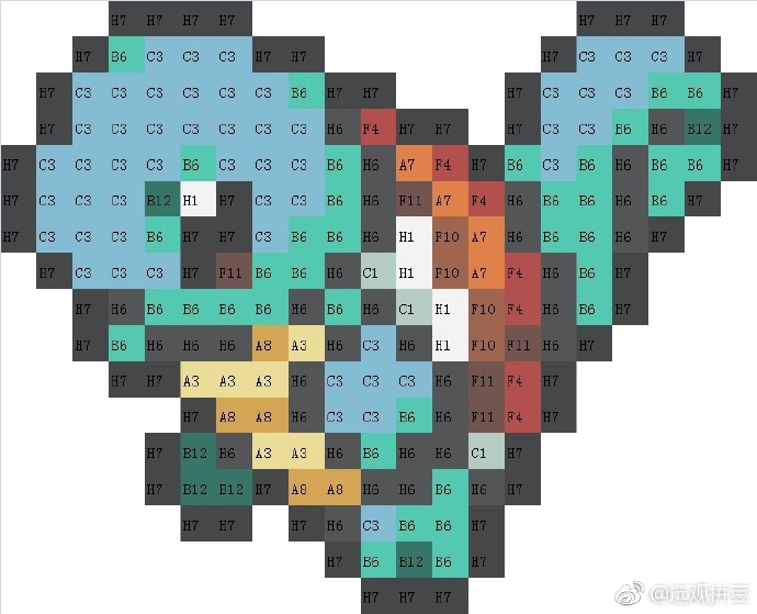 精灵宝可梦拼豆图纸可自取第619张,简单又好看,可保存 精灵宝可梦拼豆图纸可自取第619张,简单又好看,可保存
