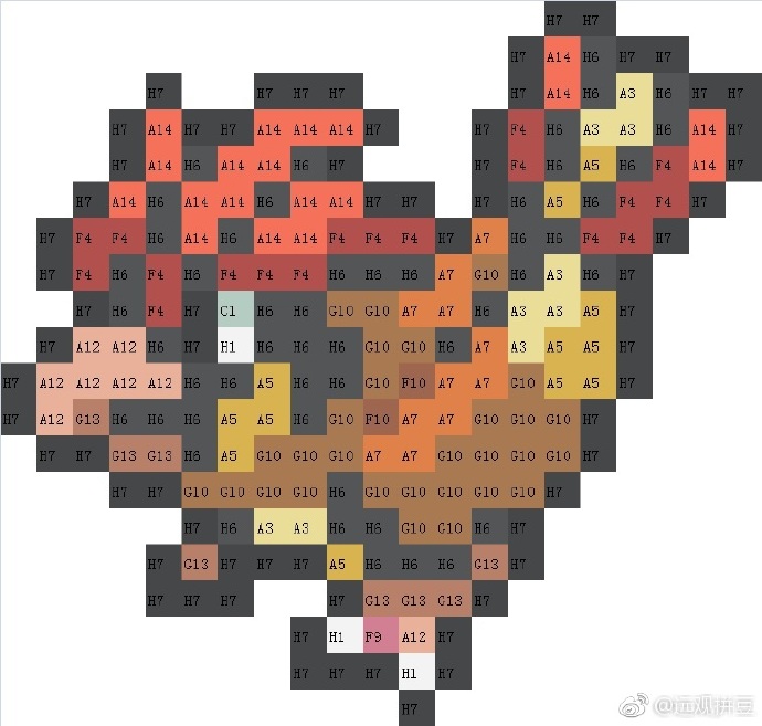精灵宝可梦拼豆图纸可自取第629张,简单又好看,可保存 精灵宝可梦拼豆图纸可自取第629张,简单又好看,可保存