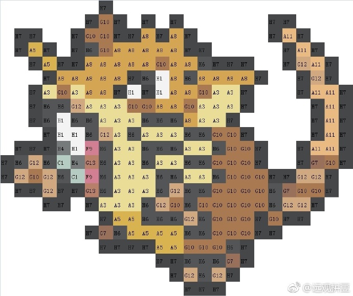 精灵宝可梦拼豆图纸可自取第632张,简单又好看,可保存 精灵宝可梦拼豆图纸可自取第632张,简单又好看,可保存