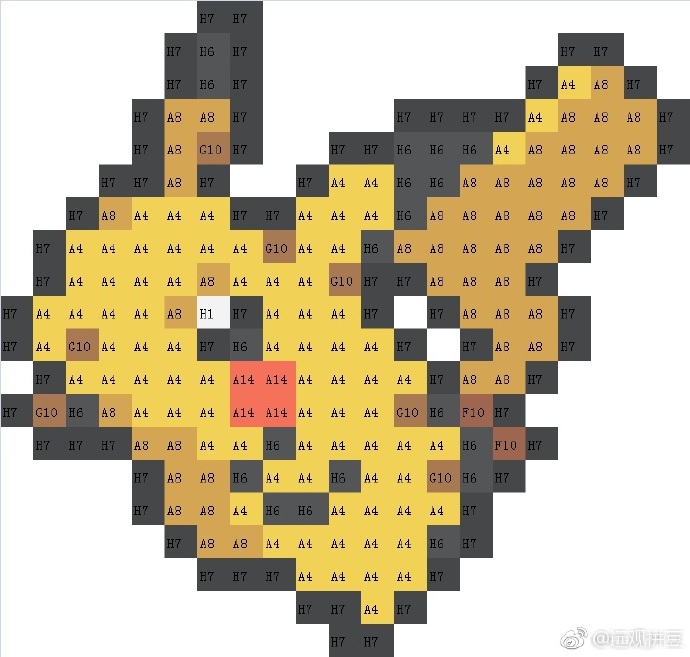 精灵宝可梦拼豆图纸可自取第637张,简单又好看,可保存 精灵宝可梦拼豆图纸可自取第637张,简单又好看,可保存