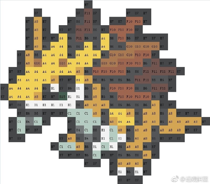 精灵宝可梦拼豆图纸可自取第640张,简单又好看,可保存 精灵宝可梦拼豆图纸可自取第640张,简单又好看,可保存