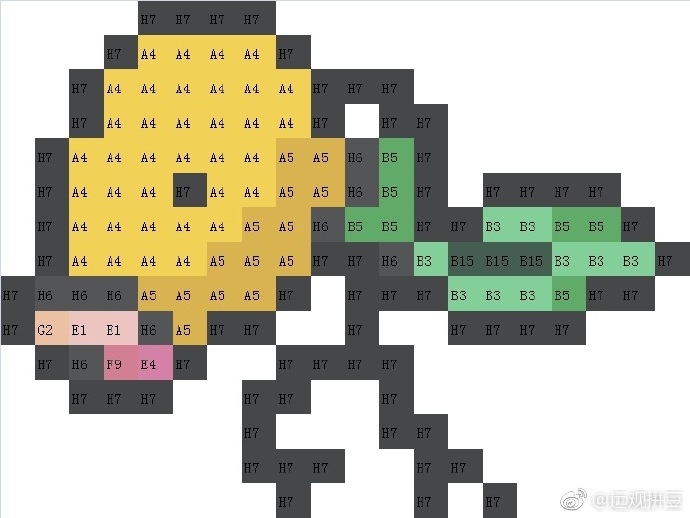 精灵宝可梦拼豆图纸可自取第681张,简单又好看,可保存 精灵宝可梦拼豆图纸可自取第681张,简单又好看,可保存