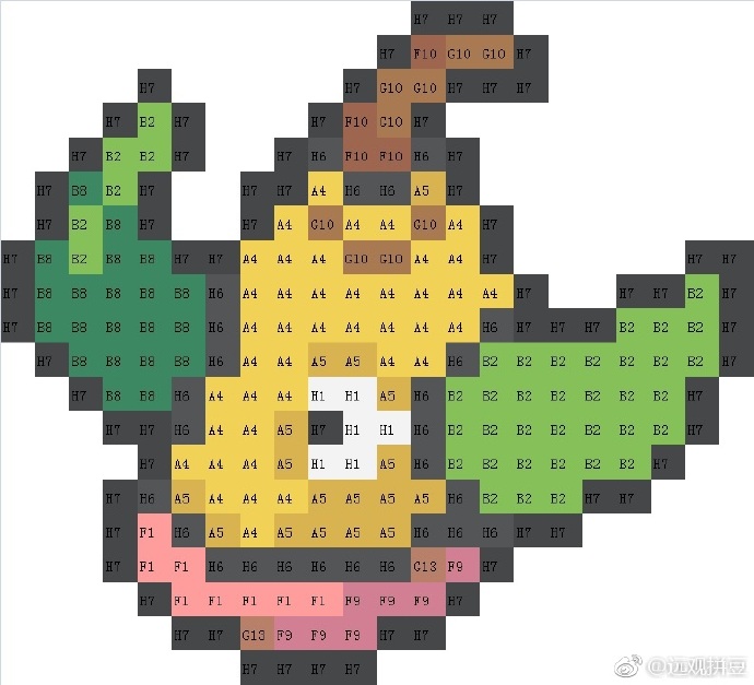精灵宝可梦拼豆图纸可自取第682张,简单又好看,可保存 精灵宝可梦拼豆图纸可自取第682张,简单又好看,可保存