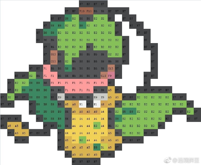 精灵宝可梦拼豆图纸可自取第683张,简单又好看,可保存 精灵宝可梦拼豆图纸可自取第683张,简单又好看,可保存
