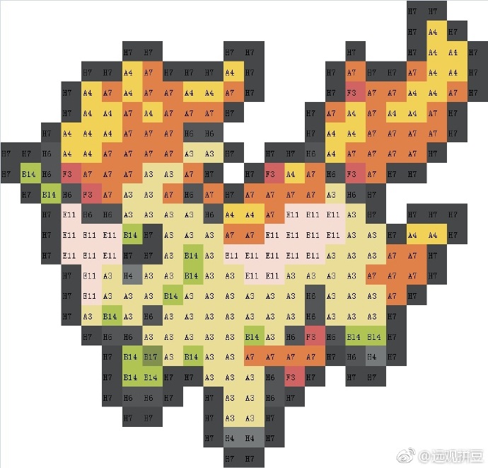 精灵宝可梦拼豆图纸可自取第689张,简单又好看,可保存 精灵宝可梦拼豆图纸可自取第689张,简单又好看,可保存