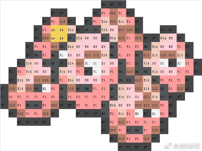 精灵宝可梦拼豆图纸可自取第714张,简单又好看,可保存 精灵宝可梦拼豆图纸可自取第714张,简单又好看,可保存