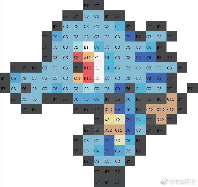 精灵宝可梦拼豆图纸可自取第728张,简单又好看,可保存 精灵宝可梦拼豆图纸可自取第728张,简单又好看,可保存