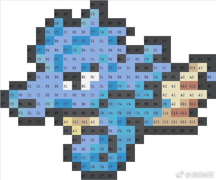 精灵宝可梦拼豆图纸可自取第729张,简单又好看,可保存 精灵宝可梦拼豆图纸可自取第729张,简单又好看,可保存