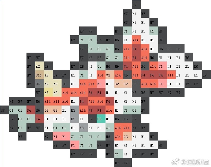 精灵宝可梦拼豆图纸可自取第730张,简单又好看,可保存 精灵宝可梦拼豆图纸可自取第730张,简单又好看,可保存
