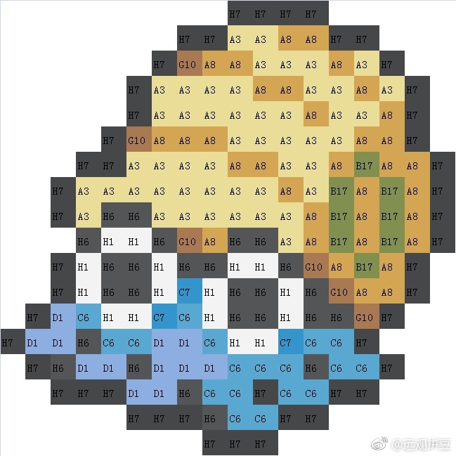精灵宝可梦拼豆图纸可自取第750张,简单又好看,可保存 精灵宝可梦拼豆图纸可自取第750张,简单又好看,可保存