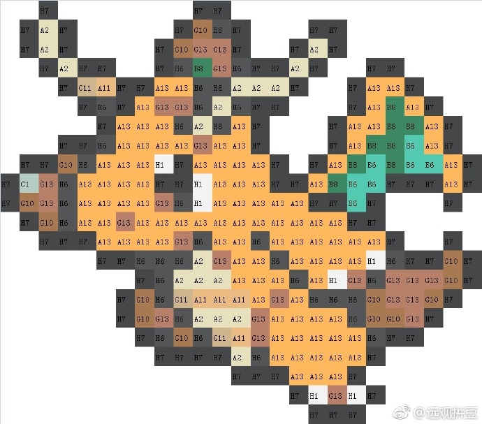 精灵宝可梦拼豆图纸可自取第761张,简单又好看,可保存 精灵宝可梦拼豆图纸可自取第761张,简单又好看,可保存