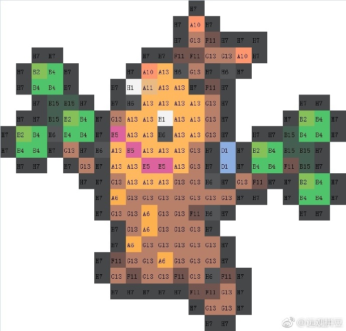精灵宝可梦拼豆图纸可自取第949张,简单又好看,可保存 精灵宝可梦拼豆图纸可自取第949张,简单又好看,可保存