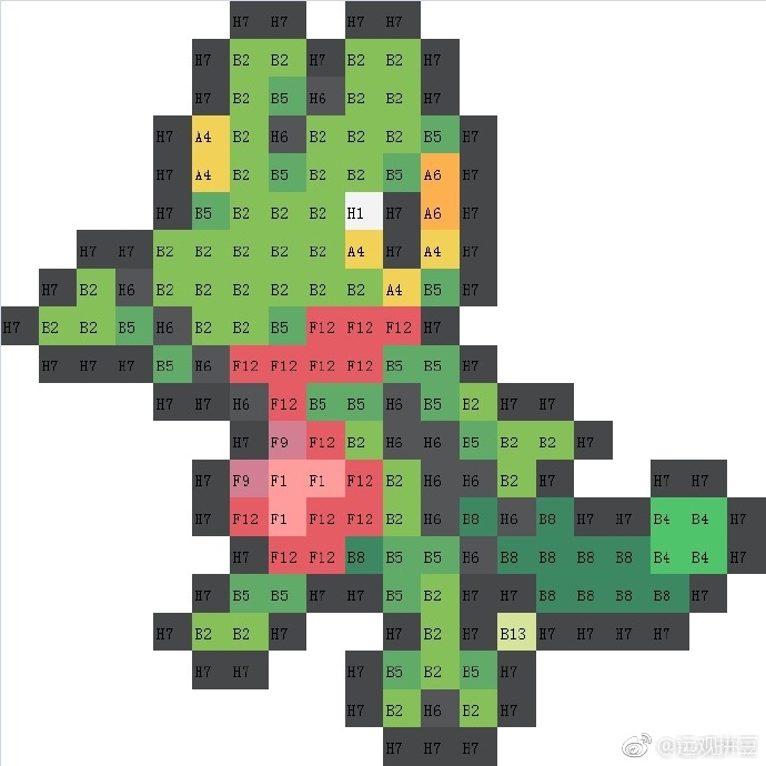 精灵宝可梦拼豆图纸可自取第1116张,简单又好看,可保存 精灵宝可梦拼豆图纸可自取第1116张,简单又好看,可保存