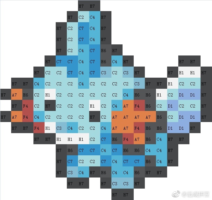 精灵宝可梦拼豆图纸可自取第1123张,简单又好看,可保存 精灵宝可梦拼豆图纸可自取第1123张,简单又好看,可保存