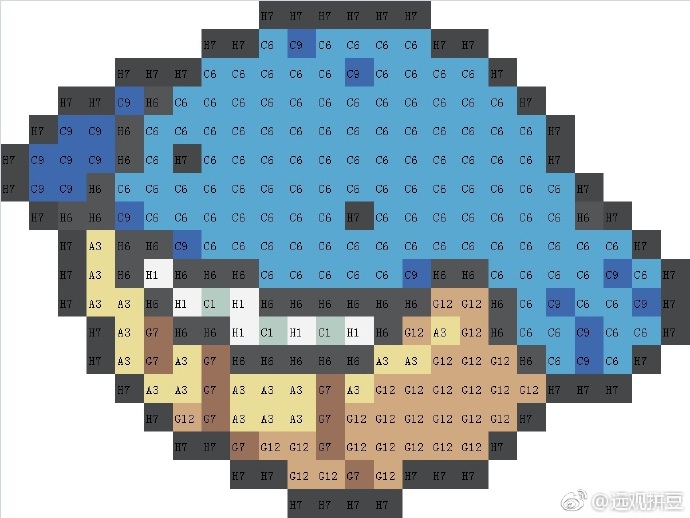 精灵宝可梦拼豆图纸可自取第1184张,简单又好看,可保存 精灵宝可梦拼豆图纸可自取第1184张,简单又好看,可保存