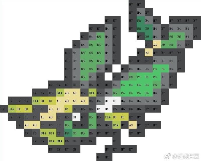 精灵宝可梦拼豆图纸可自取第1193张,简单又好看,可保存 精灵宝可梦拼豆图纸可自取第1193张,简单又好看,可保存