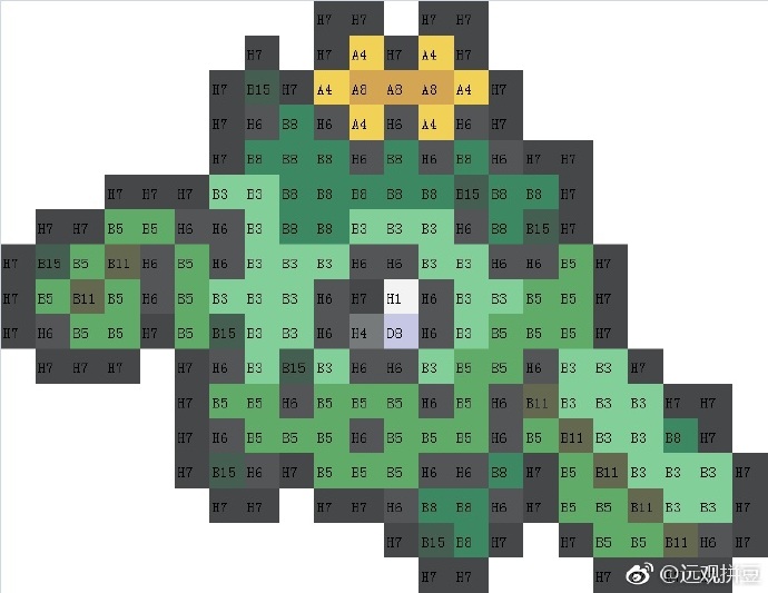 精灵宝可梦拼豆图纸可自取第1195张,简单又好看,可保存 精灵宝可梦拼豆图纸可自取第1195张,简单又好看,可保存