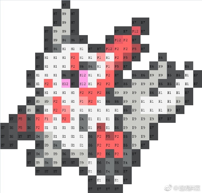 精灵宝可梦拼豆图纸可自取第1199张,简单又好看,可保存 精灵宝可梦拼豆图纸可自取第1199张,简单又好看,可保存