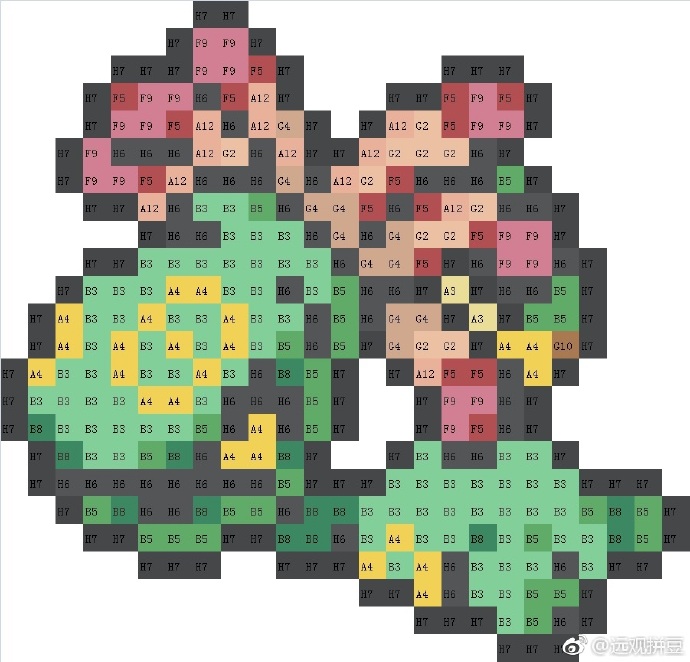 精灵宝可梦拼豆图纸可自取第1210张,简单又好看,可保存 精灵宝可梦拼豆图纸可自取第1210张,简单又好看,可保存