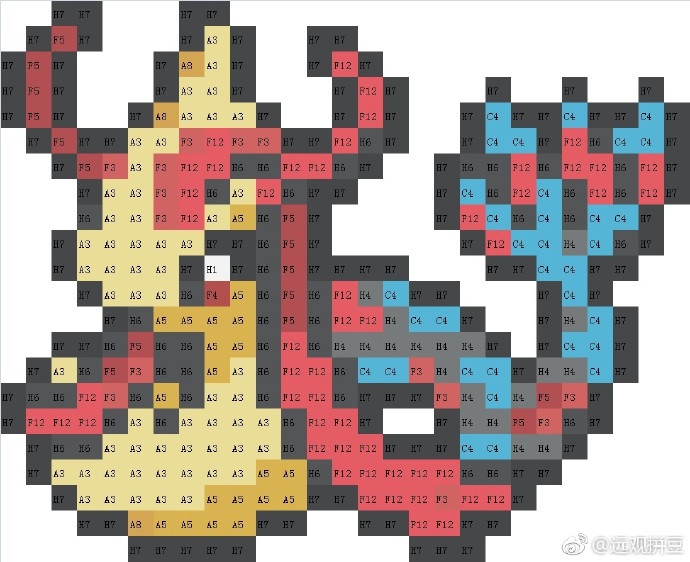 精灵宝可梦拼豆图纸可自取第1214张,简单又好看,可保存 精灵宝可梦拼豆图纸可自取第1214张,简单又好看,可保存