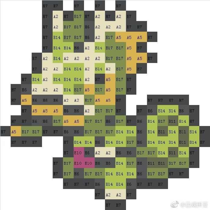 精灵宝可梦拼豆图纸可自取第1216张,简单又好看,可保存 精灵宝可梦拼豆图纸可自取第1216张,简单又好看,可保存