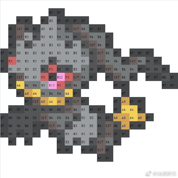 精灵宝可梦拼豆图纸可自取第1218张,简单又好看,可保存 精灵宝可梦拼豆图纸可自取第1218张,简单又好看,可保存