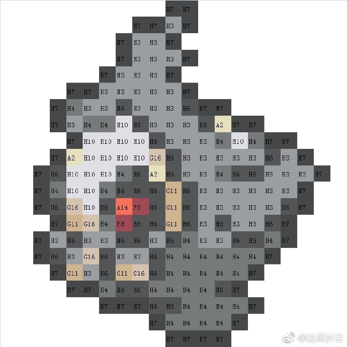 精灵宝可梦拼豆图纸可自取第1219张,简单又好看,可保存 精灵宝可梦拼豆图纸可自取第1219张,简单又好看,可保存