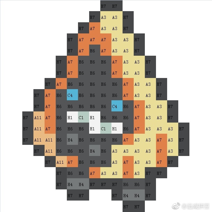 精灵宝可梦拼豆图纸可自取第1225张,简单又好看,可保存 精灵宝可梦拼豆图纸可自取第1225张,简单又好看,可保存