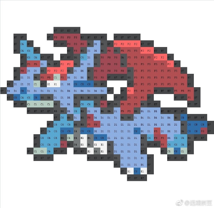 精灵宝可梦拼豆图纸可自取第1237张,简单又好看,可保存 精灵宝可梦拼豆图纸可自取第1237张,简单又好看,可保存
