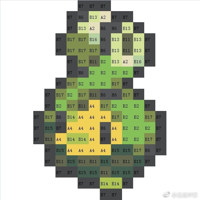 精灵宝可梦拼豆图纸可自取第1408张,简单又好看,可保存 精灵宝可梦拼豆图纸可自取第1408张,简单又好看,可保存