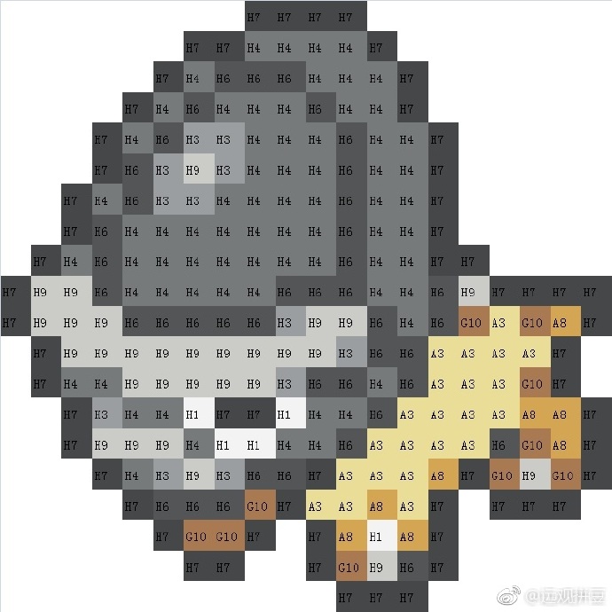 精灵宝可梦拼豆图纸可自取第1412张,简单又好看,可保存 精灵宝可梦拼豆图纸可自取第1412张,简单又好看,可保存
