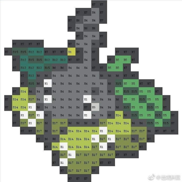 精灵宝可梦拼豆图纸可自取第1415张,简单又好看,可保存 精灵宝可梦拼豆图纸可自取第1415张,简单又好看,可保存
