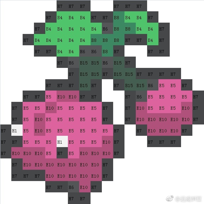 精灵宝可梦拼豆图纸可自取第1422张,简单又好看,可保存 精灵宝可梦拼豆图纸可自取第1422张,简单又好看,可保存