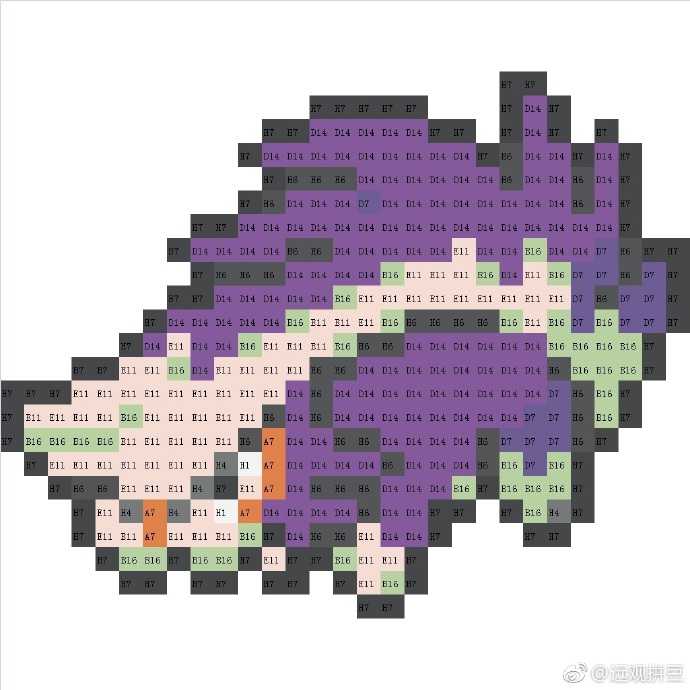 精灵宝可梦拼豆图纸可自取第1437张,简单又好看,可保存 精灵宝可梦拼豆图纸可自取第1437张,简单又好看,可保存