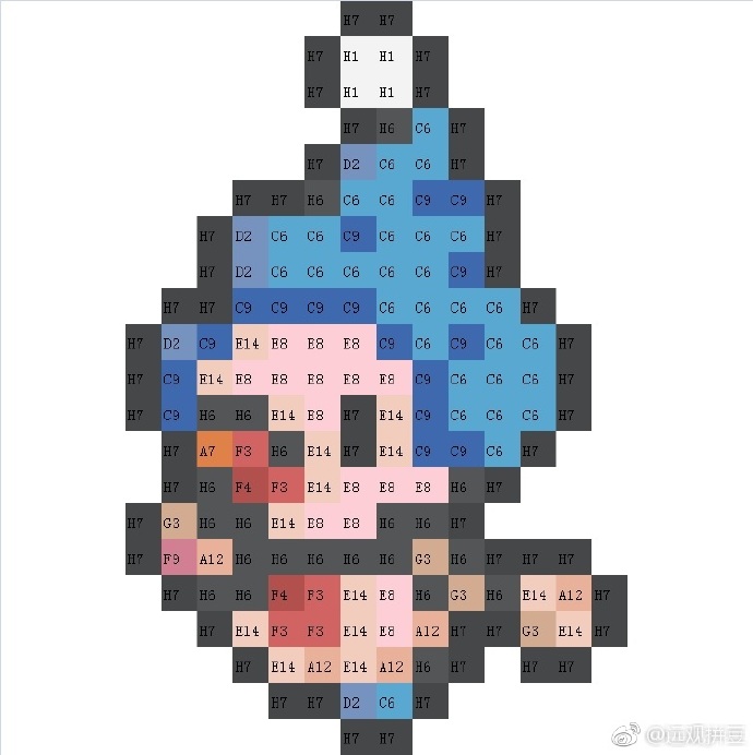 精灵宝可梦拼豆图纸可自取第1441张,简单又好看,可保存 精灵宝可梦拼豆图纸可自取第1441张,简单又好看,可保存