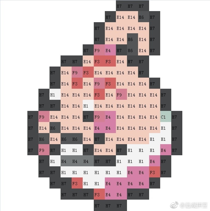 精灵宝可梦拼豆图纸可自取第1442张,简单又好看,可保存 精灵宝可梦拼豆图纸可自取第1442张,简单又好看,可保存