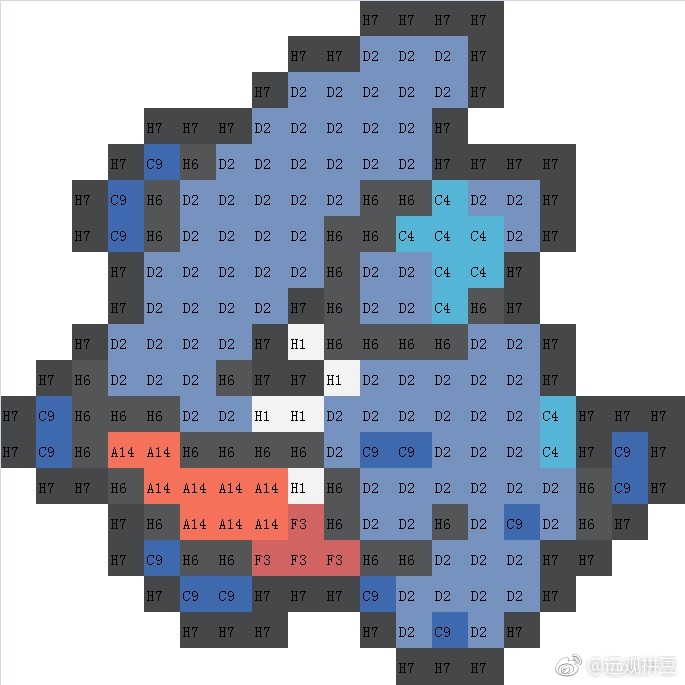 精灵宝可梦拼豆图纸可自取第1445张,简单又好看,可保存 精灵宝可梦拼豆图纸可自取第1445张,简单又好看,可保存