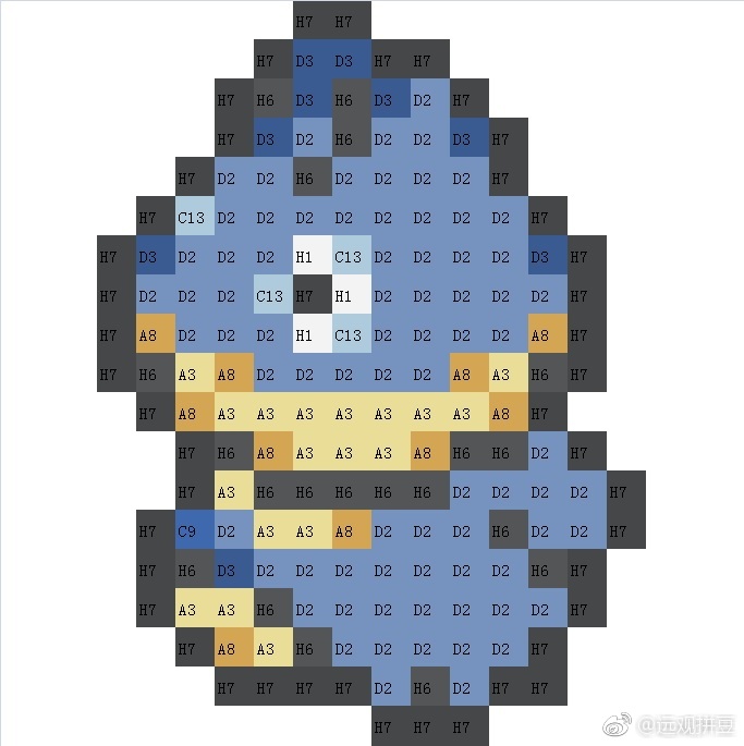 精灵宝可梦拼豆图纸可自取第1448张,简单又好看,可保存 精灵宝可梦拼豆图纸可自取第1448张,简单又好看,可保存