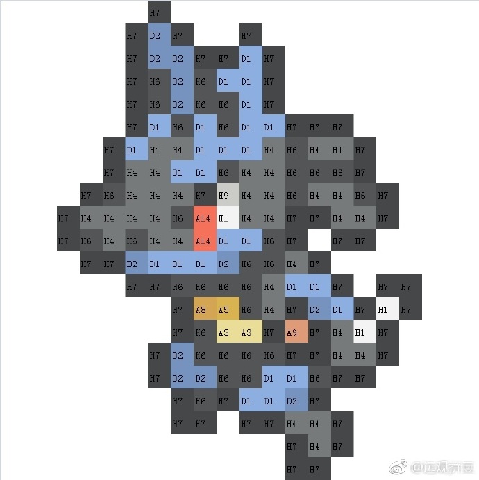 精灵宝可梦拼豆图纸可自取第1450张,简单又好看,可保存 精灵宝可梦拼豆图纸可自取第1450张,简单又好看,可保存