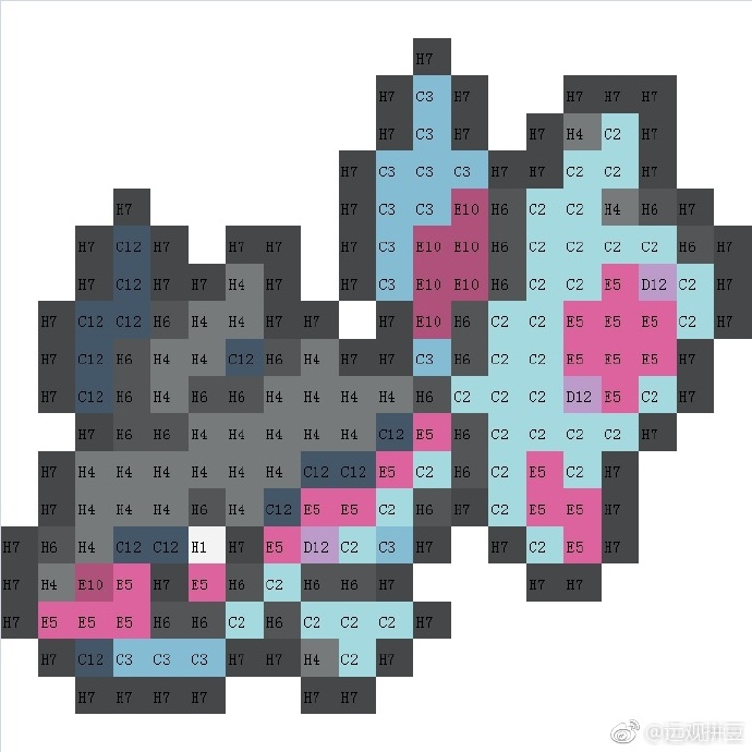 精灵宝可梦拼豆图纸可自取第1458张,简单又好看,可保存 精灵宝可梦拼豆图纸可自取第1458张,简单又好看,可保存