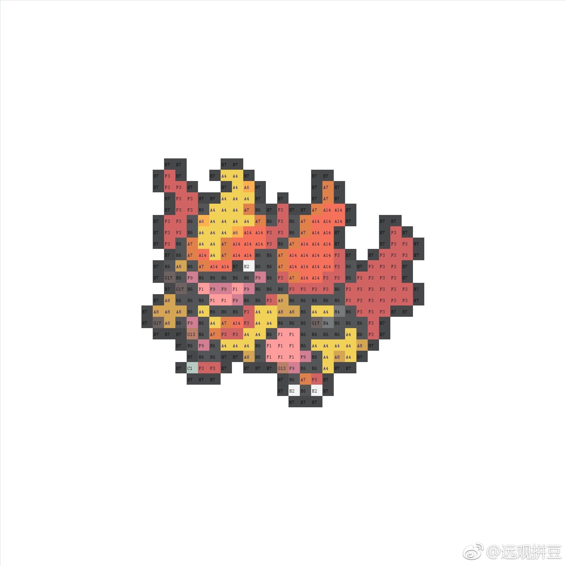 精灵宝可梦拼豆图纸可自取第1469张,简单又好看,可保存 精灵宝可梦拼豆图纸可自取第1469张,简单又好看,可保存