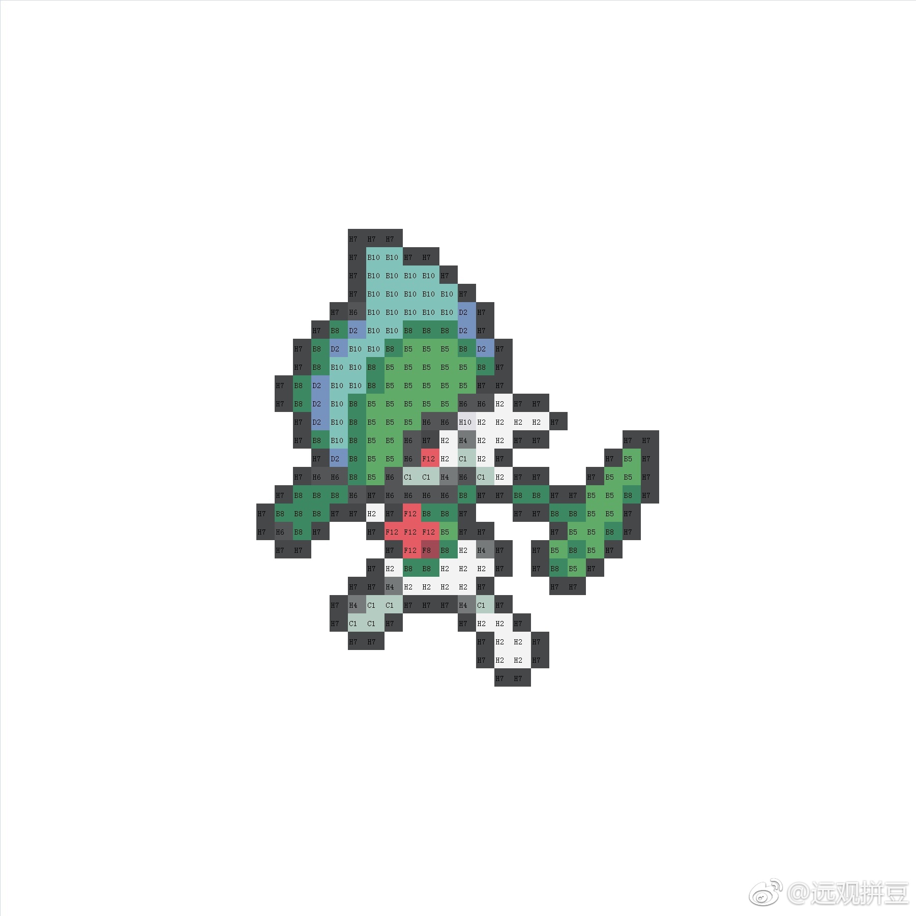 精灵宝可梦拼豆图纸可自取第1477张,简单又好看,可保存 精灵宝可梦拼豆图纸可自取第1477张,简单又好看,可保存