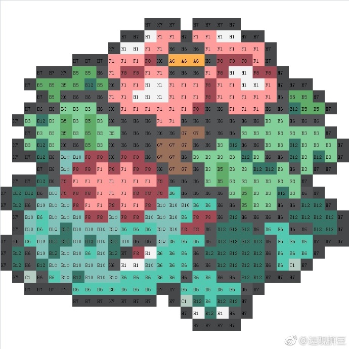 精灵宝可梦拼豆图纸可自取第2093张,简单又好看,可保存 精灵宝可梦拼豆图纸可自取第2093张,简单又好看,可保存