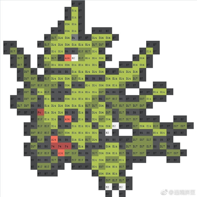 精灵宝可梦拼豆图纸可自取第2112张,简单又好看,可保存 精灵宝可梦拼豆图纸可自取第2112张,简单又好看,可保存