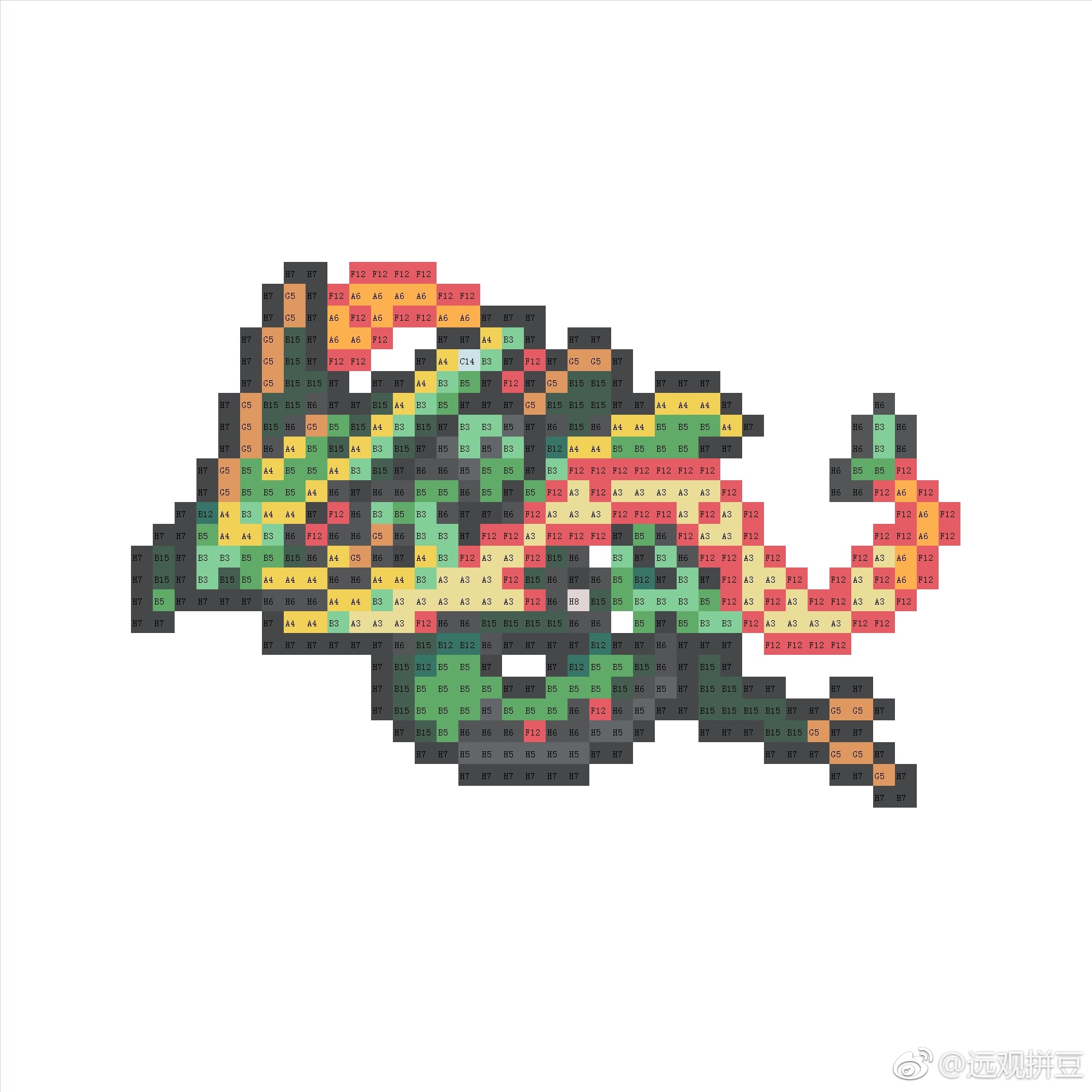 精灵宝可梦拼豆图纸可自取第2133张,简单又好看,可保存 精灵宝可梦拼豆图纸可自取第2133张,简单又好看,可保存