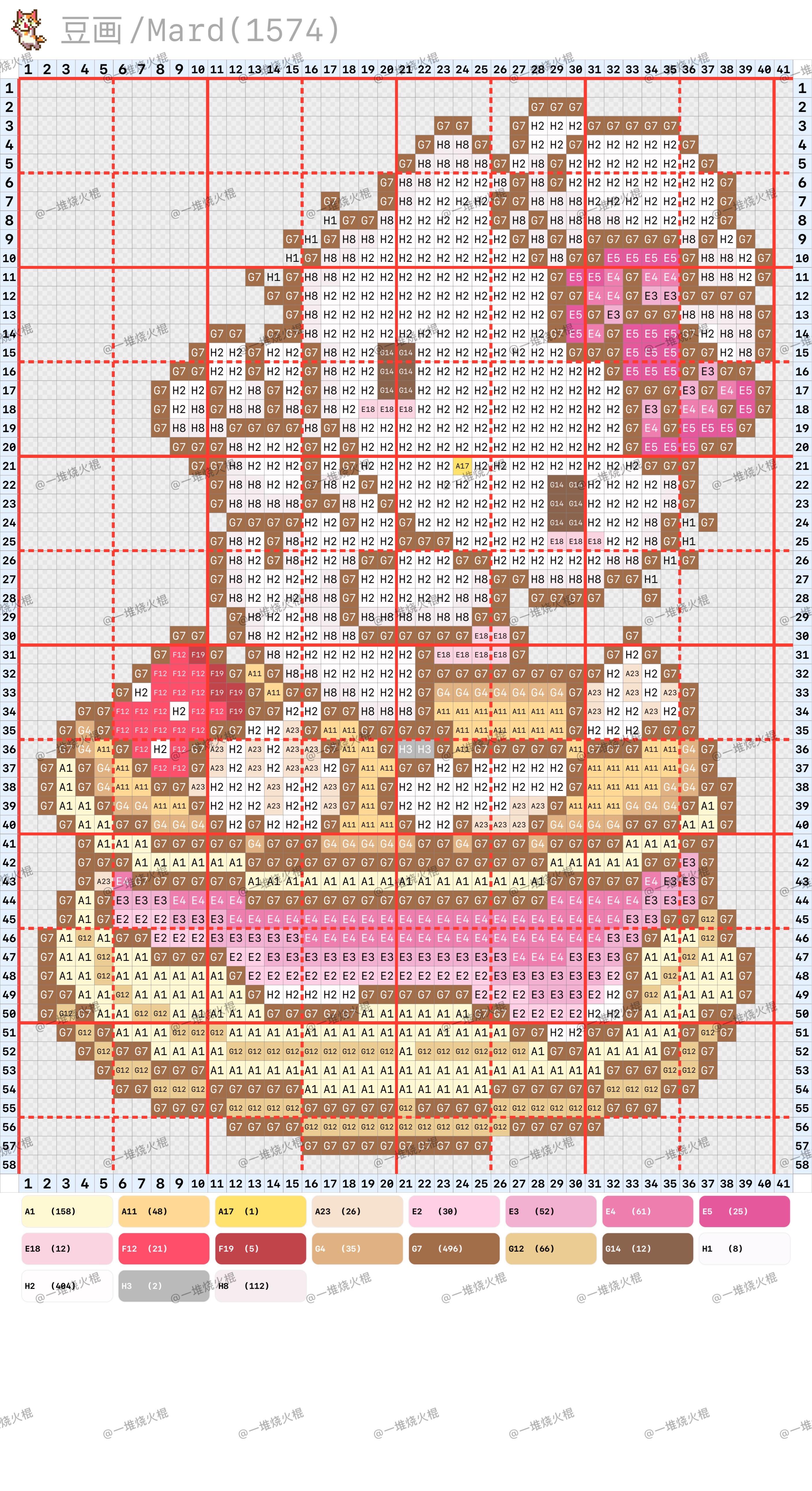 hellokitty拼豆图纸可自取第411张,简单又好看,可保存 hellokitty拼豆图纸可自取第411张,简单又好看,可保存